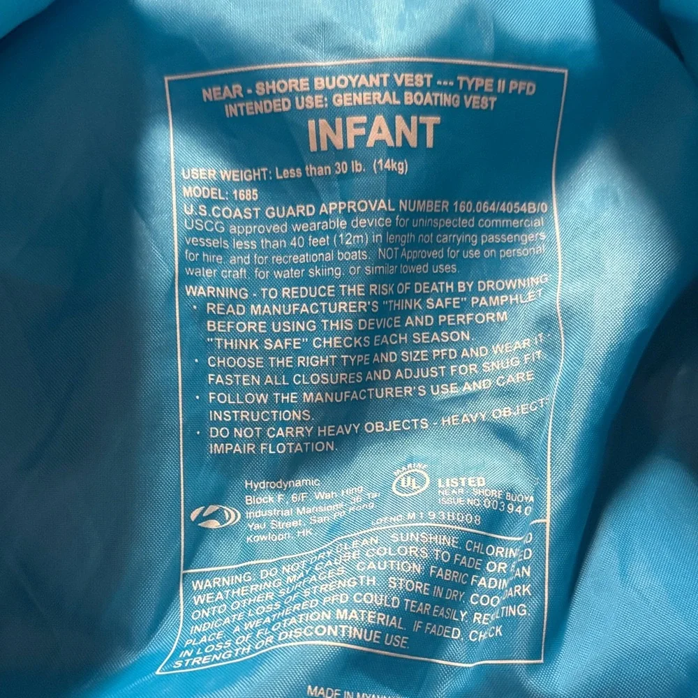 Blue DNX Infant Life Jacket